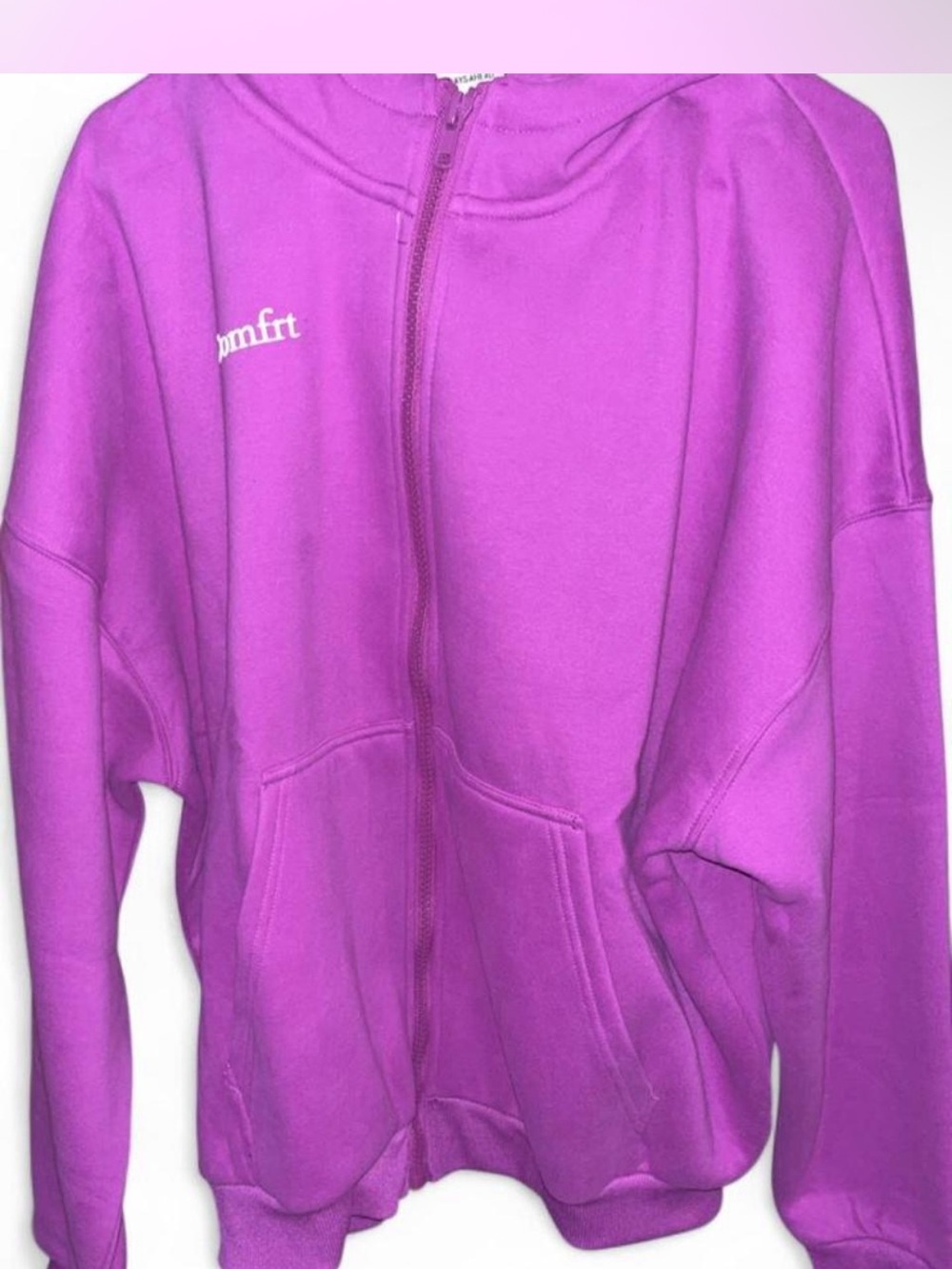 Comfrt wild berry cloud zip hoodie